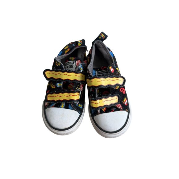 CONVERSE Kids French Fry Snacks Sneakers Size 8 - Picture 3 of 6